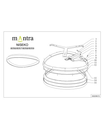 ***OFER/DES*** NISEKO * PLAFÓN TRIANGULAR LED 61 CM - 3000K - MADERA